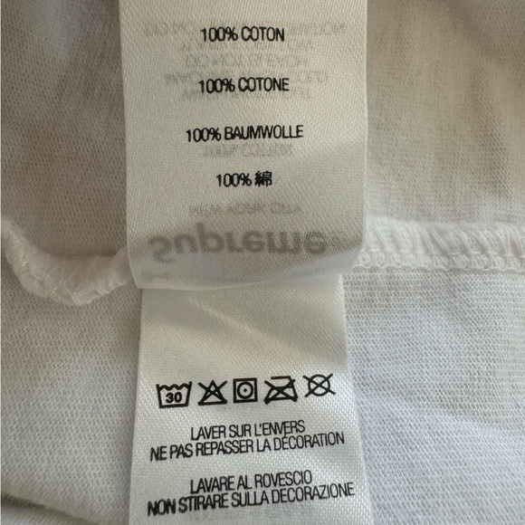 Supreme X Quiet Storm crew Short Sleeve Tee Medium  White - Picture 6 of 7
